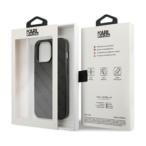 Karl Lagerfeld Karl Lagerfeld KLHCP13XPTLK iPhone 13 Pro Max 6,7" hardcase czarny/black Perforated Allover