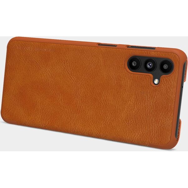 Nillkin Nillkin Qin skórzana kabura etui Samsung Galaxy A13 5G brązowy