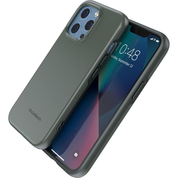 Choetech Choetech MFM Anti-drop case etui Made For MagSafe do iPhone 13 Pro zielony (PC0113-MFM-GN)
