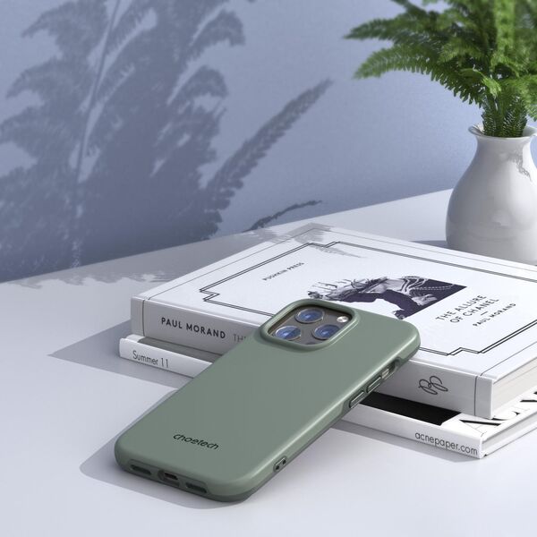 Choetech Choetech MFM Anti-drop case etui Made For MagSafe do iPhone 13 Pro zielony (PC0113-MFM-GN)