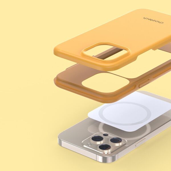 Choetech Choetech MFM Anti-drop case etui Made For MagSafe do iPhone 13 Pro pomarańczowy (PC0113-MFM-YE)