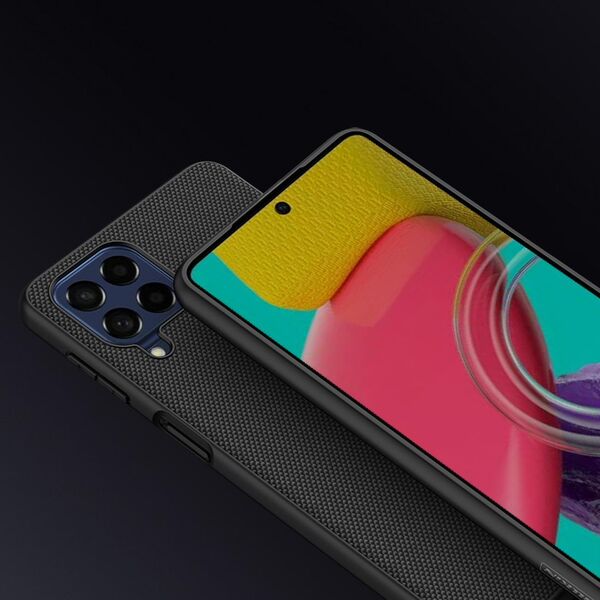 Nillkin Nillkin Textured Case wytrzymałe wzmocnione etui z żelową ramką i nylonem na tyle Samsung Galaxy M53 5G czarny