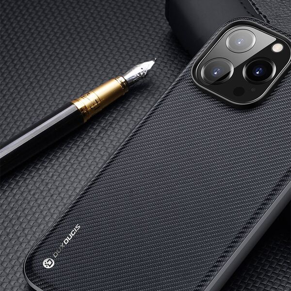 Dux Ducis Dux Ducis Fino etui pokrowiec pokryty nylonowym materiałem iPhone 14 Pro niebieski
