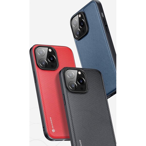 Dux Ducis Dux Ducis Fino etui pokrowiec pokryty nylonowym materiałem iPhone 14 Pro niebieski