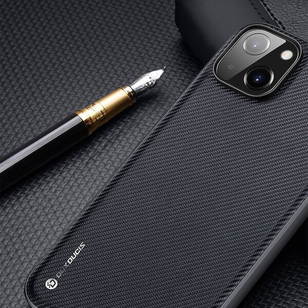 Dux Ducis Dux Ducis Fino etui pokrowiec pokryty nylonowym materiałem iPhone 14 Max niebieski