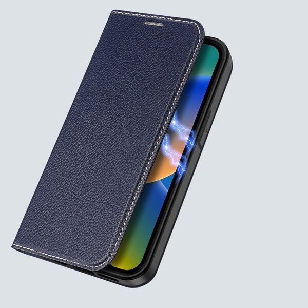 Dux Ducis Dux Ducis Skin X2 etui do iPhone 14 Plus pokrowiec z magnetyczną klapką niebieski