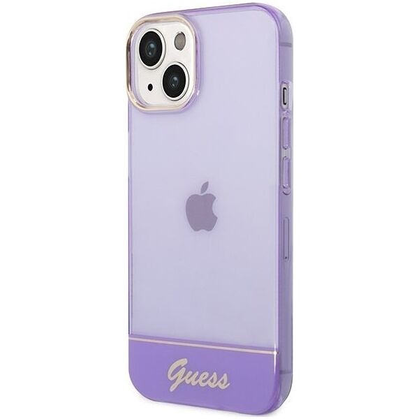 Guess Etui Guess GUHCP14SHGCOU Apple iPhone 14 fioletowy/purple hardcase Translucent