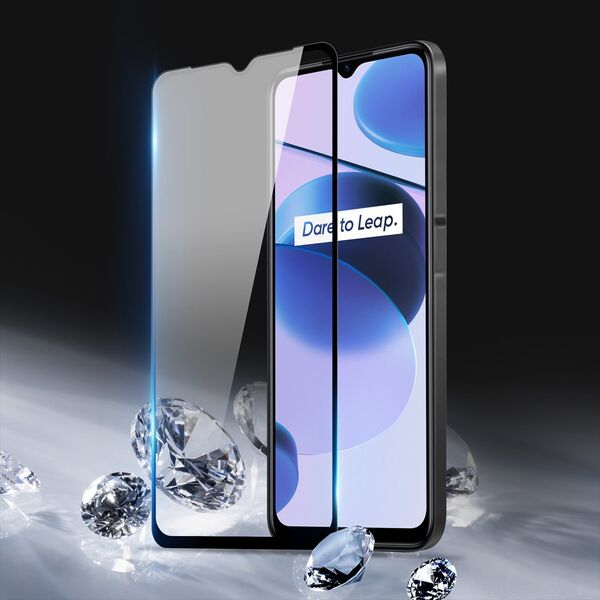 Dux Ducis Dux Ducis 9D Tempered Glass wytrzymałe szkło hartowane 9H na cały ekran z ramką Realme C35 czarny (case friendly)