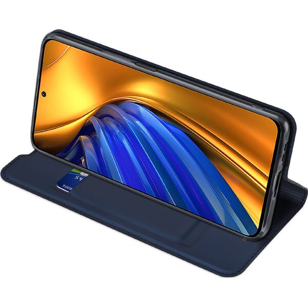 Dux Ducis Dux Ducis Skin Pro kabura etui pokrowiec z klapką Xiaomi Poco F4 5G niebieski