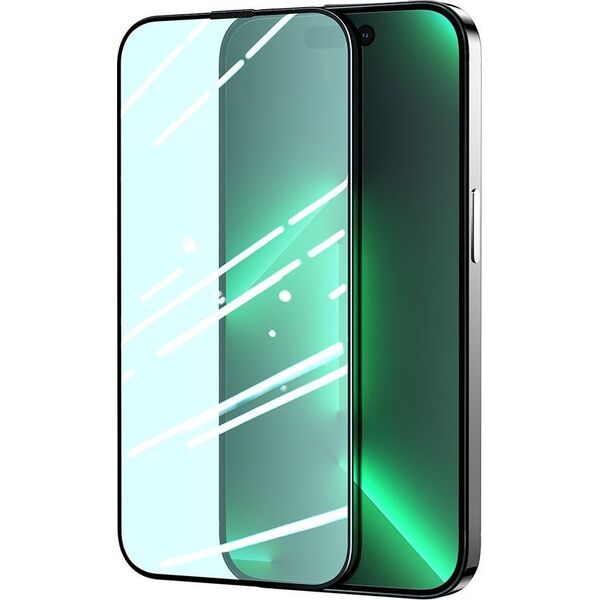 Joyroom Joyroom Knight zielone szkło do iPhone 14 Plus z filtrem Anti Blue Light na cały ekran (JR-G03)
