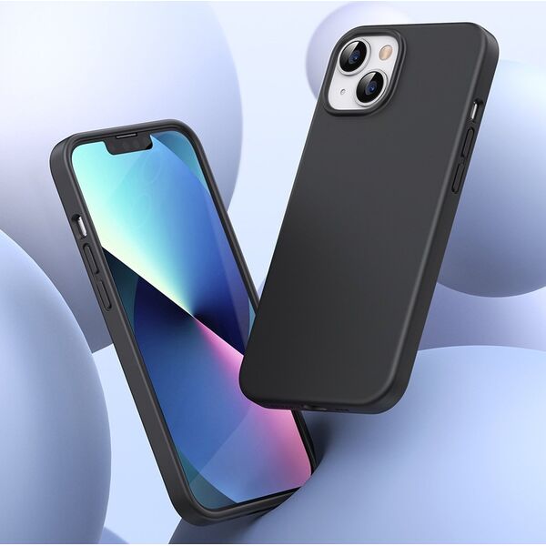 Ugreen Ugreen LP626 Silky Silicone Protective Case gumowe elastyczne silikonowe etui na telefon do iPhone 14 Plus czarny (90920)