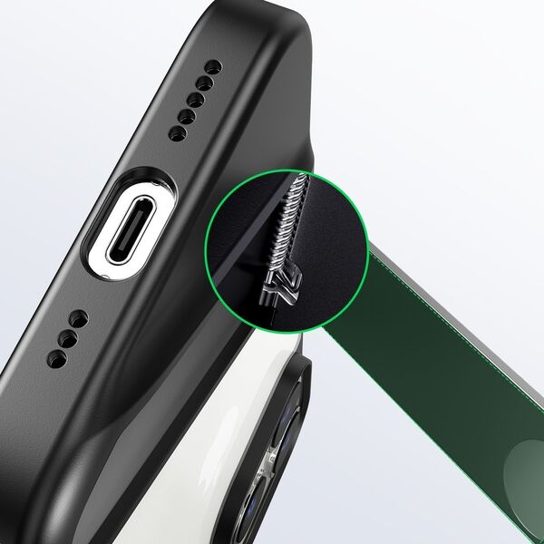 Ugreen Ugreen LP635 Kickstand Protective Case sztywne etui z żelową ramką i wbudowaną podstawką do iPhone 14 Pro czarny (90926)