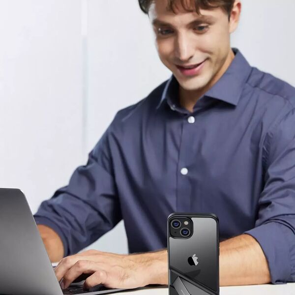 Ugreen Ugreen LP633 Kickstand Protective Case sztywne etui z żelową ramką i wbudowaną podstawką do iPhone 14 (90924)