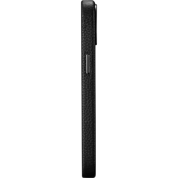 iCarer iCarer Litchi Premium Leather Case skórzane etui iPhone 14 magnetyczne z MagSafe czarny (WMI14220709-BK)