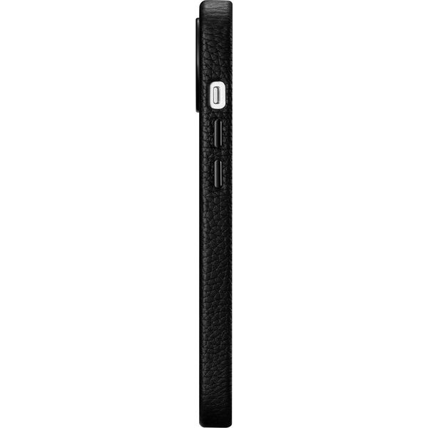 iCarer iCarer Litchi Premium Leather Case skórzane etui iPhone 14 magnetyczne z MagSafe czarny (WMI14220709-BK)