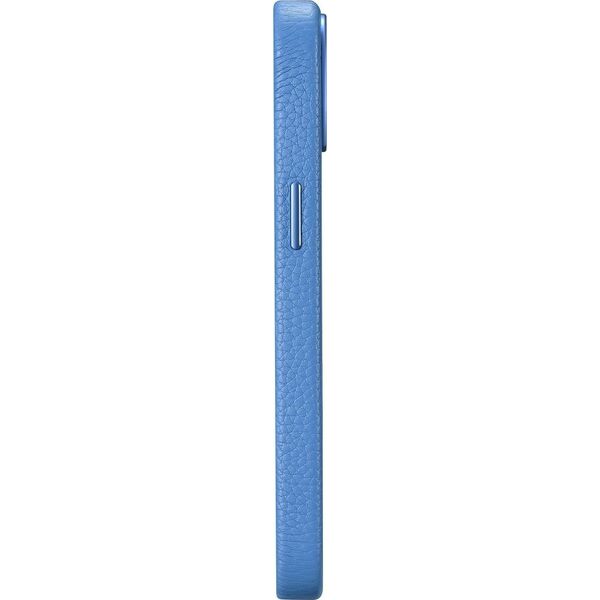 iCarer iCarer Litchi Premium Leather Case skórzane etui iPhone 14 Plus magnetyczne z MagSafe jasnoniebieski (WMI14220711-LB)