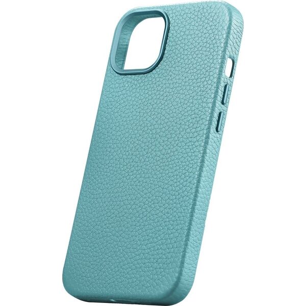 iCarer iCarer Litchi Premium Leather Case skórzane etui iPhone 14 Plus magnetyczne z MagSafe zielony (WMI14220711-GN)