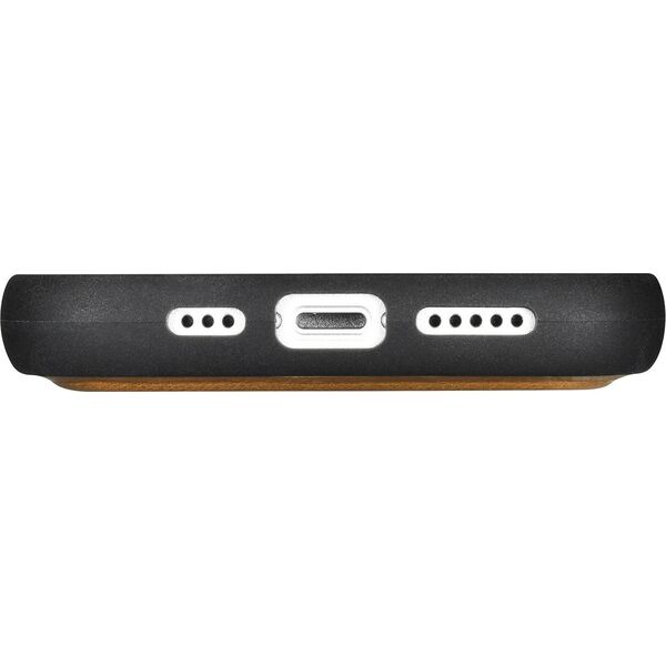 iCarer iCarer Oil Wax Wallet Case 2in1 etui iPhone 14 Pro skórzany pokrowiec z klapką Anti-RFID brązowy (WMI14220722-TN)