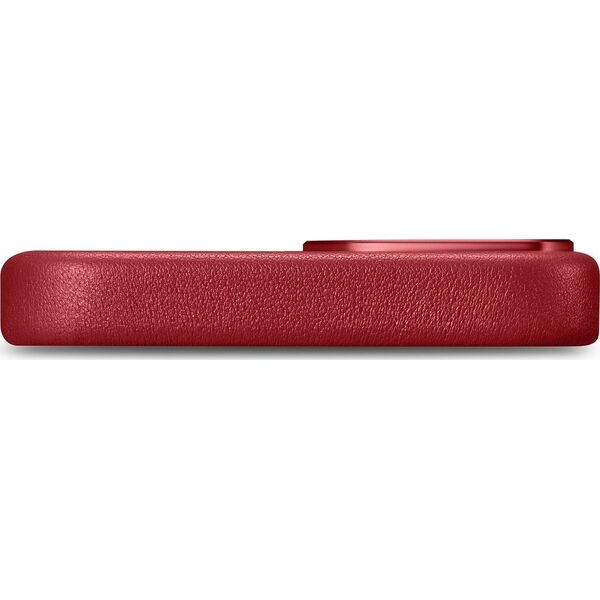 iCarer iCarer Case Leather pokrowiec etui z naturalnej skóry do iPhone 14 Plus czerwony (kompatybilne z MagSafe)