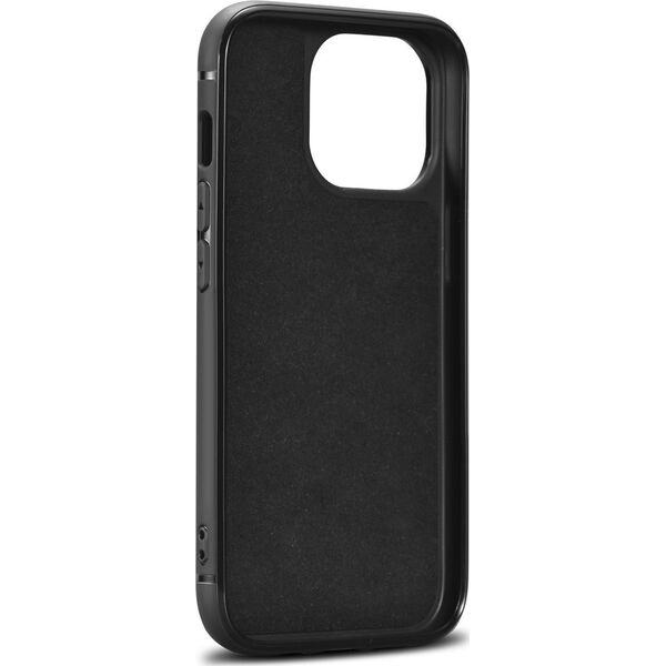 iCarer iCarer Leather Oil Wax etui pokryte naturalną skórą do iPhone 14 Pro (kompatybilne z MagSafe) niebieski (WMI14220718-BU)