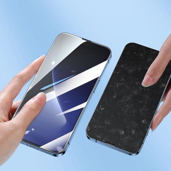 Joyroom Joyroom Easy Fit szkło hartowane Full Screen ze stelażem montażowym do iPhone 14 Plus (6,7") (JR-DH11)