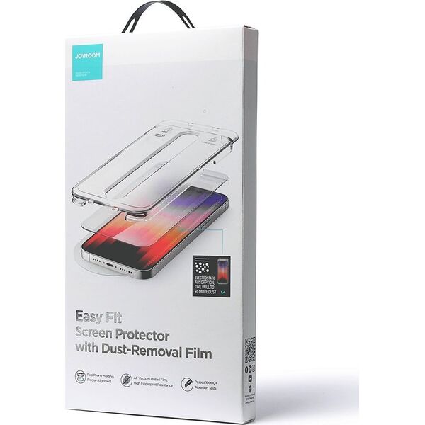 Joyroom Joyroom Easy Fit szkło hartowane Full Screen ze stelażem montażowym do iPhone 14 Plus (6,7") (JR-DH11)