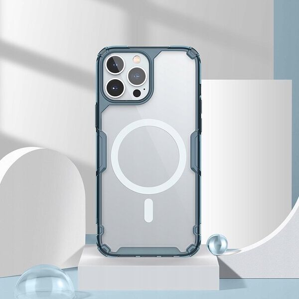 Nillkin Etui magnetyczne Nillkin Nature TPU Pro do Apple iPhone 14 Pro Max (niebieski)