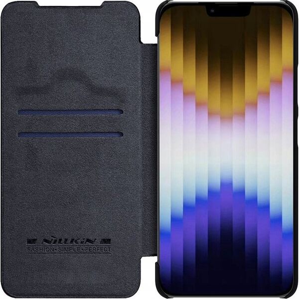 Nillkin Etui skórzane Nillkin Qin Pro Leather Case do iPhone 14 Plus (czarne)