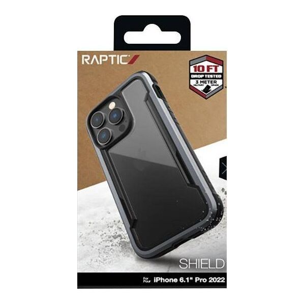 X-doria X-Doria Raptic Shield - Etui aluminiowe iPhone 14 Pro (Drop-Tested 3m) (Black)