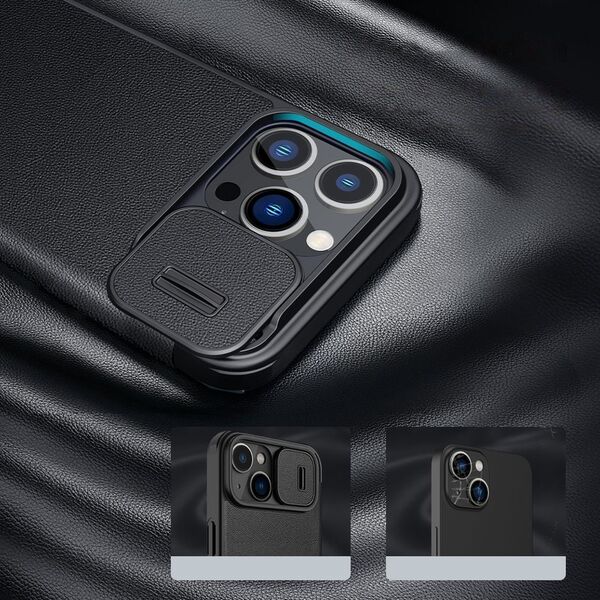 Nillkin Etui Nillkin Qin Cloth Pro Apple iPhone 14 Pro Max niebieski