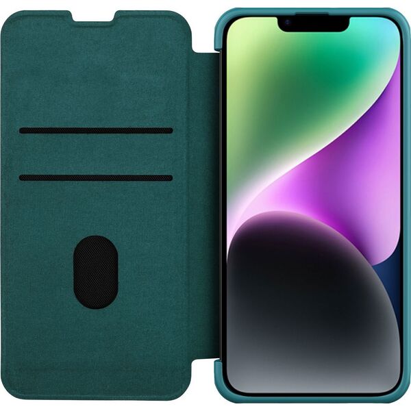 Nillkin Etui Nillkin Qin Leather Pro Case Apple iPhone 14 Plus zielony