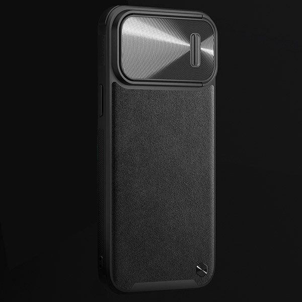 Nillkin NILLKIN CAMSHIELD LEATHER S IPHONE 14 PRO MAX, BLACK / CZARNY