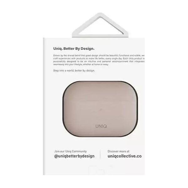 Uniq Etui UNIQ Lino Apple AirPods Pro 2 Silicone różowy/blush pink