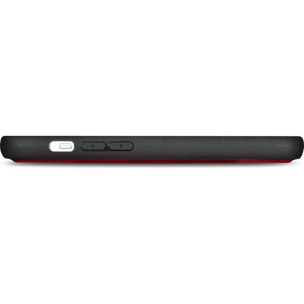 iCarer iCarer Wallet Case 2in1 etui iPhone 14 Pro skórzany pokrowiec z klapką Anti-RFID czerwony (WMI14220726-RD)