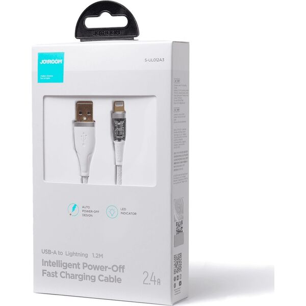 Kabel USB Joyroom USB-C - Lightning 1.2 m Biały (JYR571)