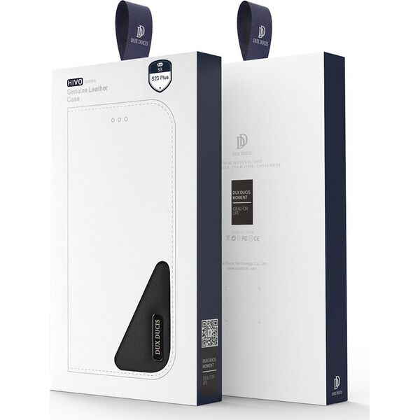 Dux Ducis Dux Ducis Hivo etui Samsung Galaxy S23+ pokrowiec z klapką portfel podstawka blokada RFID czerwone
