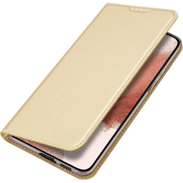 Dux Ducis Dux Ducis Skin Pro etui Samsung Galaxy S23+ pokrowiec z klapką portfel na kartę podstawka złote