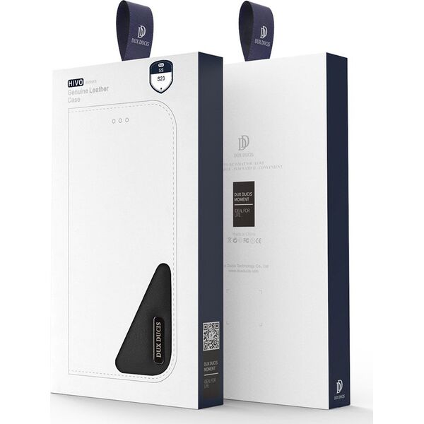 Dux Ducis Dux Ducis Hivo etui Samsung Galaxy S23 pokrowiec z klapką portfel podstawka blokada RFID brązowe