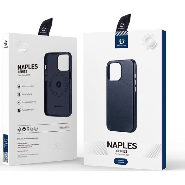DUXDUCIS Etui DuxDucis Naples MagSafe Apple iPhone 14 Plus niebieskie