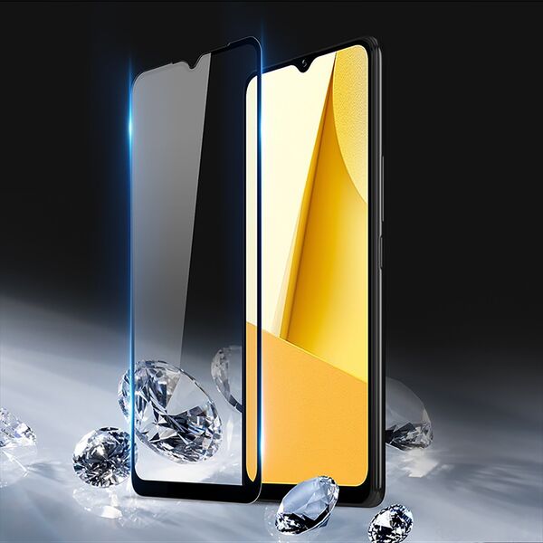 DUXDUCIS Szkło hartowane Dux Ducis 9D Tempered Glass Vivo Y16/Y02s czarny (case friendly)