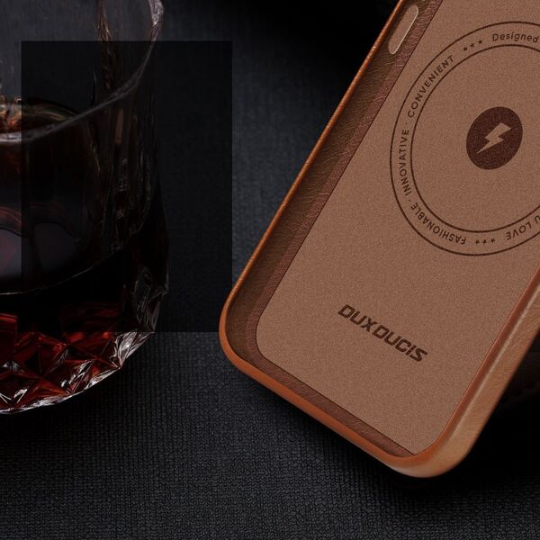DUXDUCIS Etui DuxDucis Naples MagSafe Apple iPhone 14 brązowe
