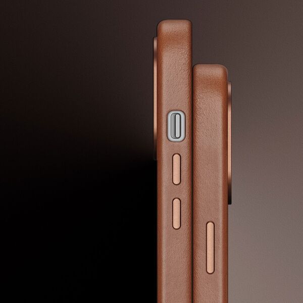 DUXDUCIS Etui DuxDucis Naples MagSafe Apple iPhone 14 brązowe