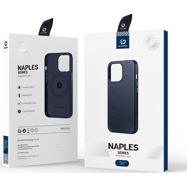 DUXDUCIS Etui DuxDucis Naples MagSafe Apple iPhone 14 niebieskie
