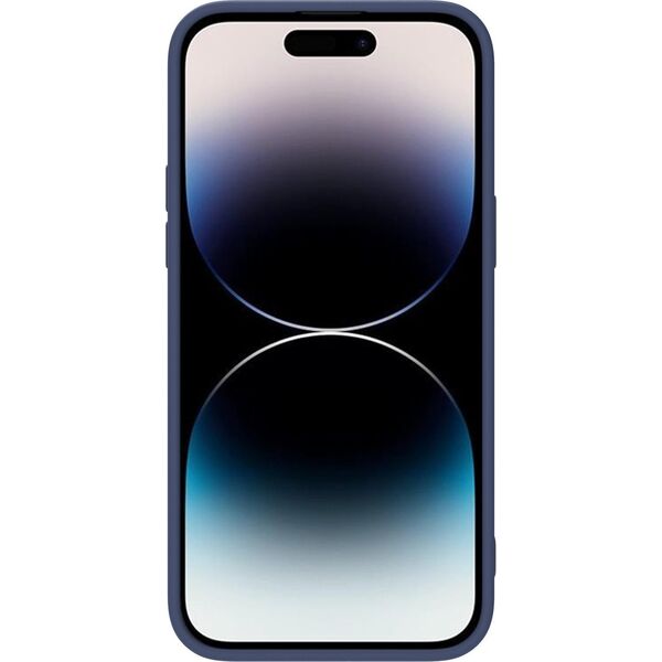 Nillkin Nillkin CamShield Silky Silicone Case etui iPhone 14 Pro Max silikonowy pokrowiec z osłoną na aparat niebieskie