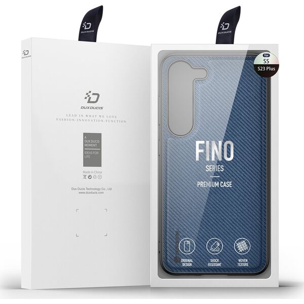 Dux Ducis Dux Ducis Fino etui Samsung Galaxy S23+ pokrowiec z silikonową ramką niebieskie