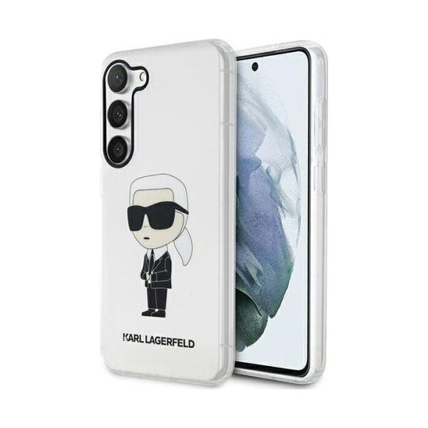 Karl Lagerfeld Etui Karl Lagerfeld KLHCS23SHNIKTCT Samsung Galaxy S23 transparent hardcase Ikonik Etui Karl Lagerfeld