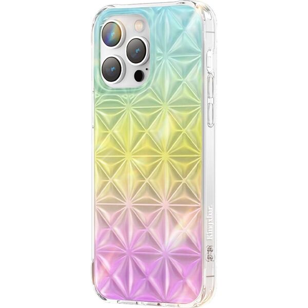 Kingxbar Kingxbar Miya Series etui iPhone 14 Pro pokrowiec obudowa na tył plecki tęczowe