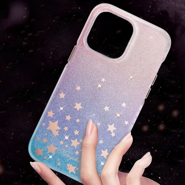 Kingxbar Kingxbar Heart Star Series etui iPhone 14 Plus etui w gwiazdki zodiac
