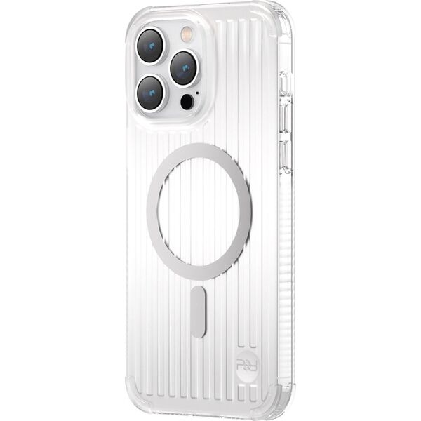 Kingxbar Kingxbar PQY Go Out Series magnetyczne etui iPhone 14 Pro MagSafe srebrne