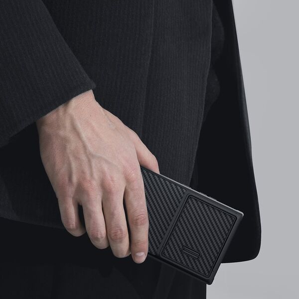 Nillkin Nillkin Synthetic Fiber S Case etui Samsung Galaxy S23 Ultra pokrowiec osłona na aparat czarne